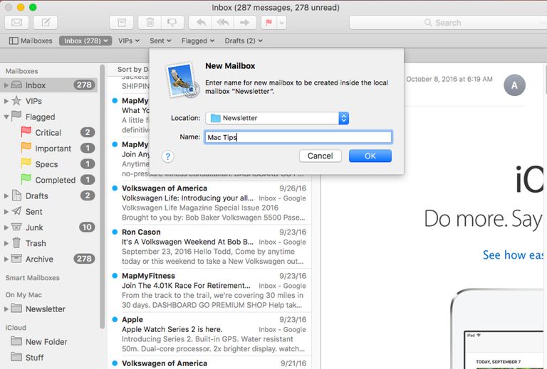 Mac Mail Only Download Recent Emails